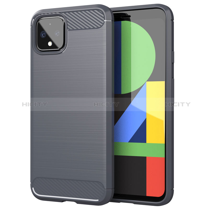 Custodia Silicone Cover Morbida Line per Google Pixel 4 Grigio