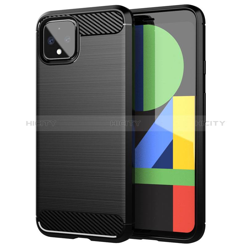 Custodia Silicone Cover Morbida Line per Google Pixel 4 Nero