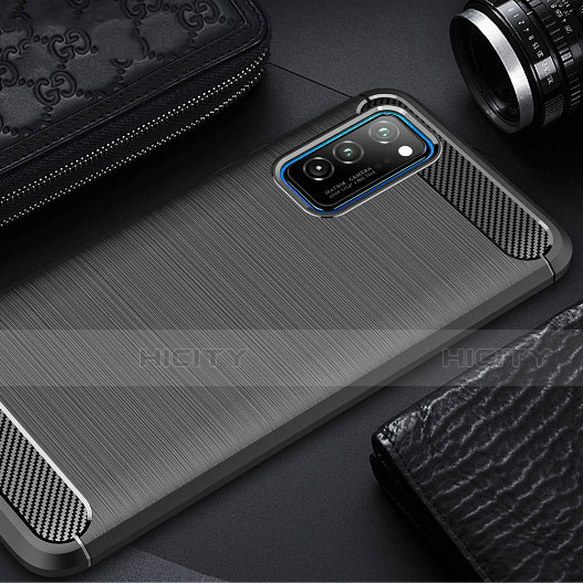 Custodia Silicone Cover Morbida Line per Huawei Honor V30 5G Nero