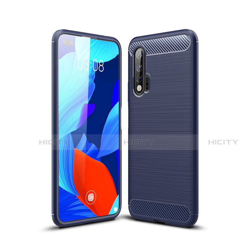 Custodia Silicone Cover Morbida Line per Huawei Nova 6 5G Blu