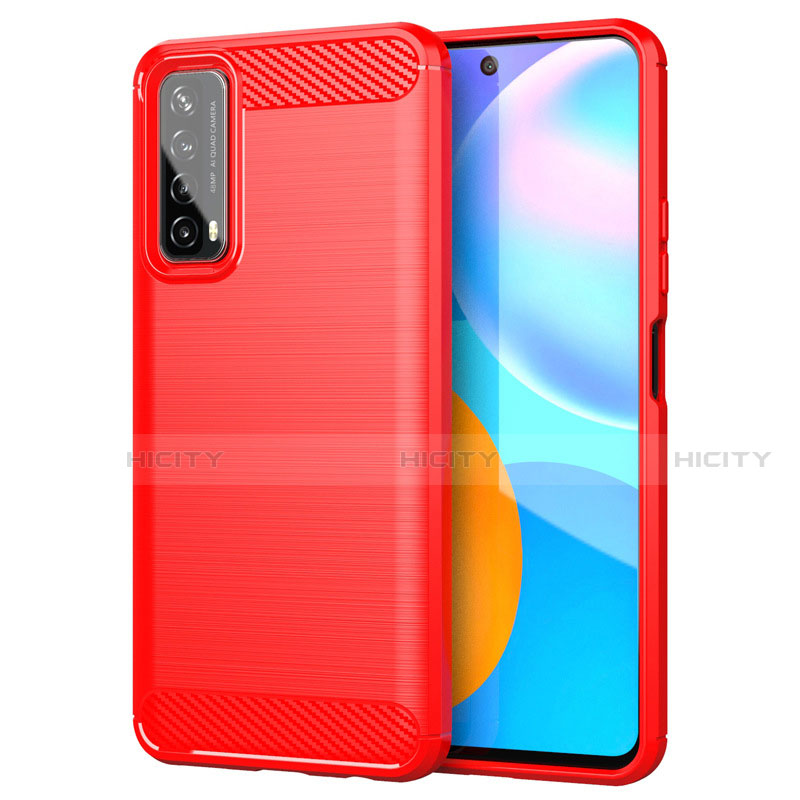 Custodia Silicone Cover Morbida Line per Huawei P Smart (2021) Rosso