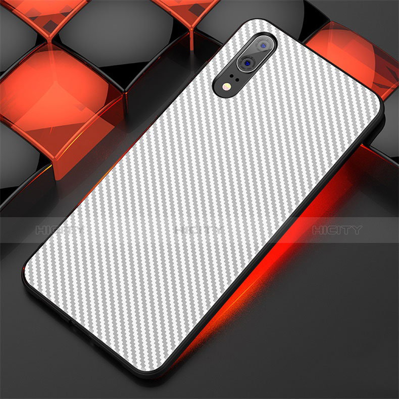 Custodia Silicone Cover Morbida Line per Huawei P20 Bianco