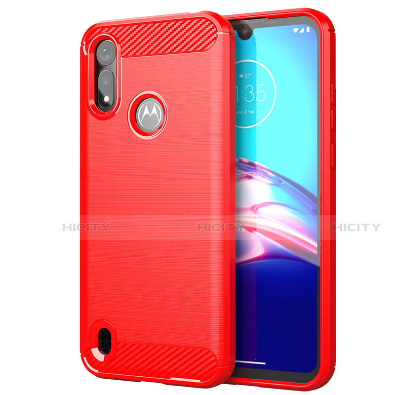 Custodia Silicone Cover Morbida Line per Motorola Moto E6s (2020) Rosso
