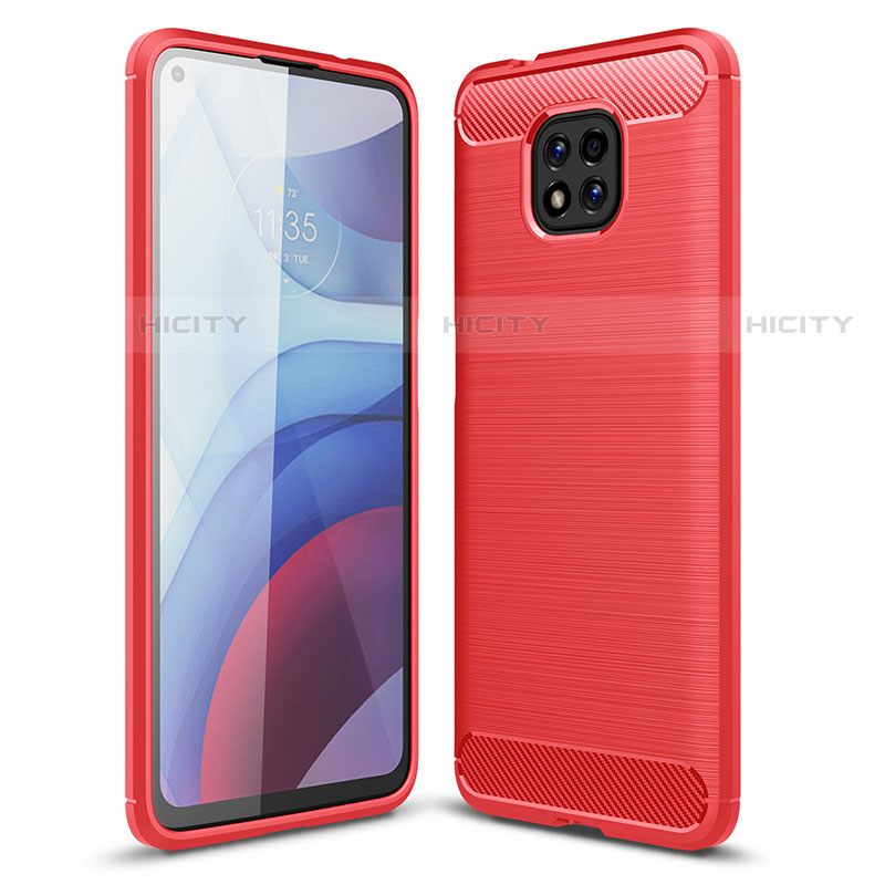 Custodia Silicone Cover Morbida Line per Motorola Moto G Power (2021) Rosso