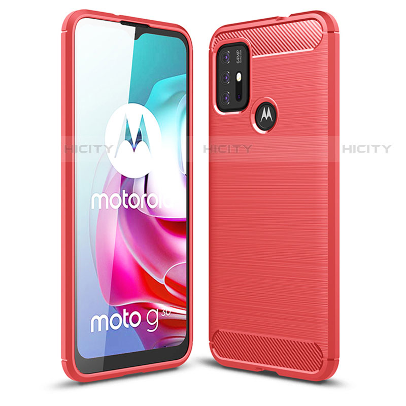 Custodia Silicone Cover Morbida Line per Motorola Moto G10 Rosso