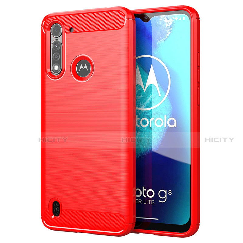 Custodia Silicone Cover Morbida Line per Motorola Moto G8 Power Lite Rosso