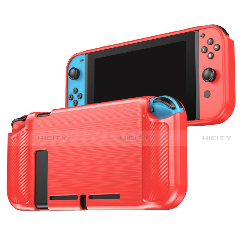 Custodia Silicone Cover Morbida Line per Nintendo Switch Rosso