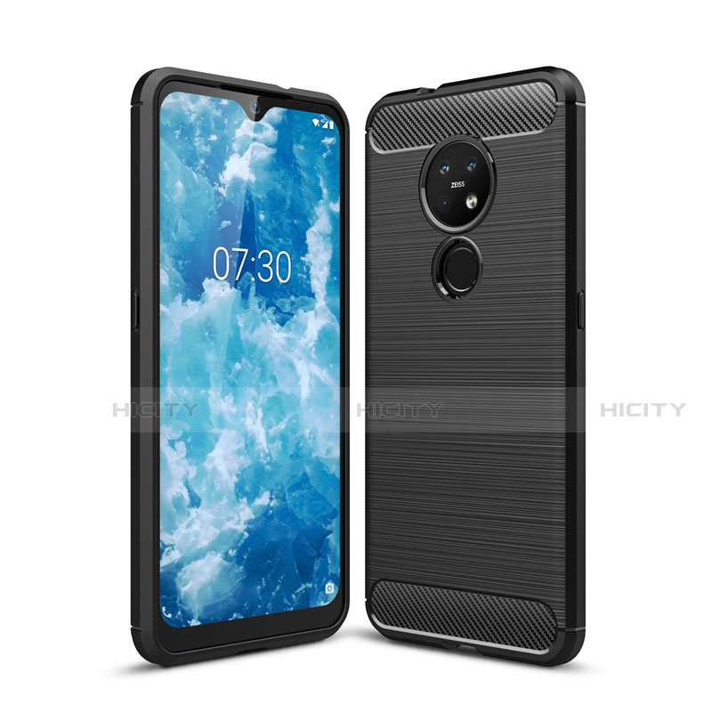 Custodia Silicone Cover Morbida Line per Nokia 6.2 Nero