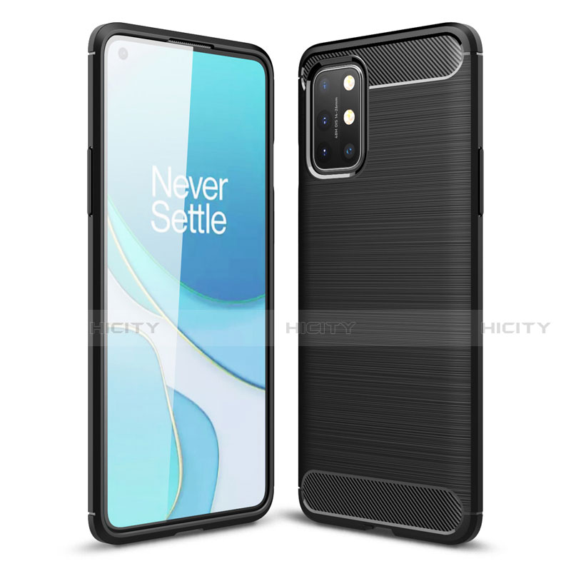 Custodia Silicone Cover Morbida Line per OnePlus 8T 5G Nero