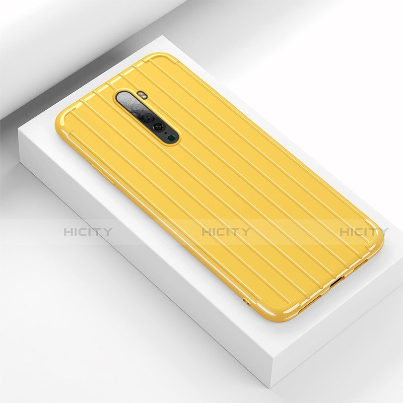 Custodia Silicone Cover Morbida Line per Oppo Reno2 Giallo