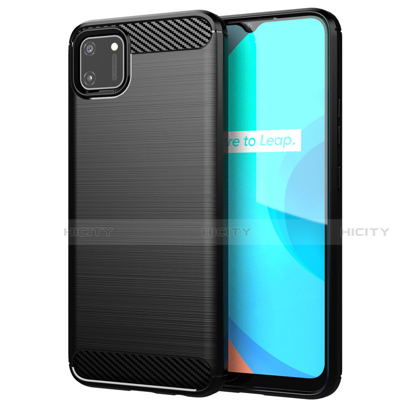 Custodia Silicone Cover Morbida Line per Realme C11 Nero