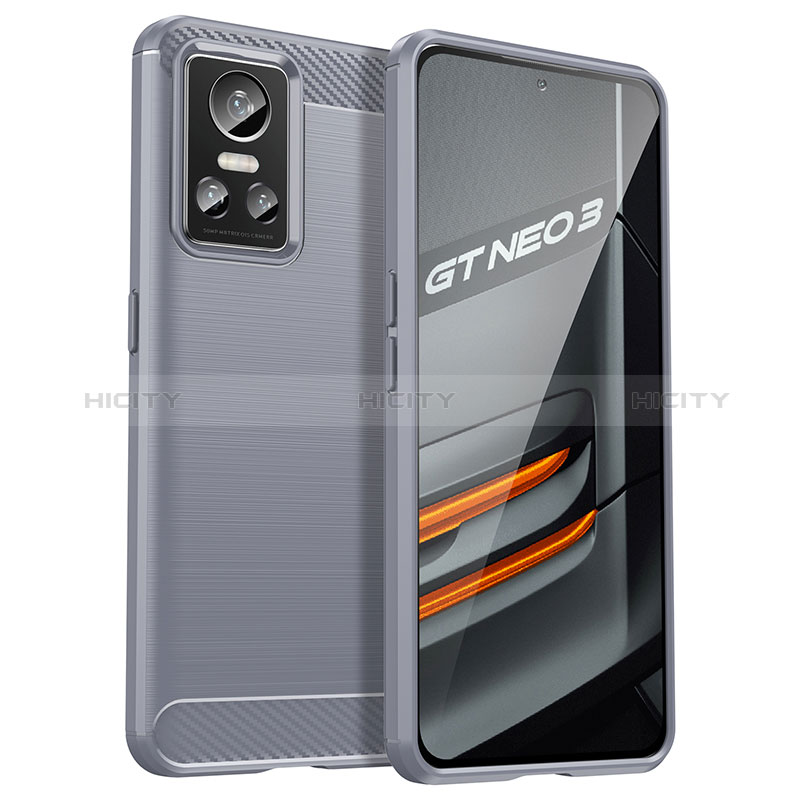 Custodia Silicone Cover Morbida Line per Realme GT Neo3 5G Grigio