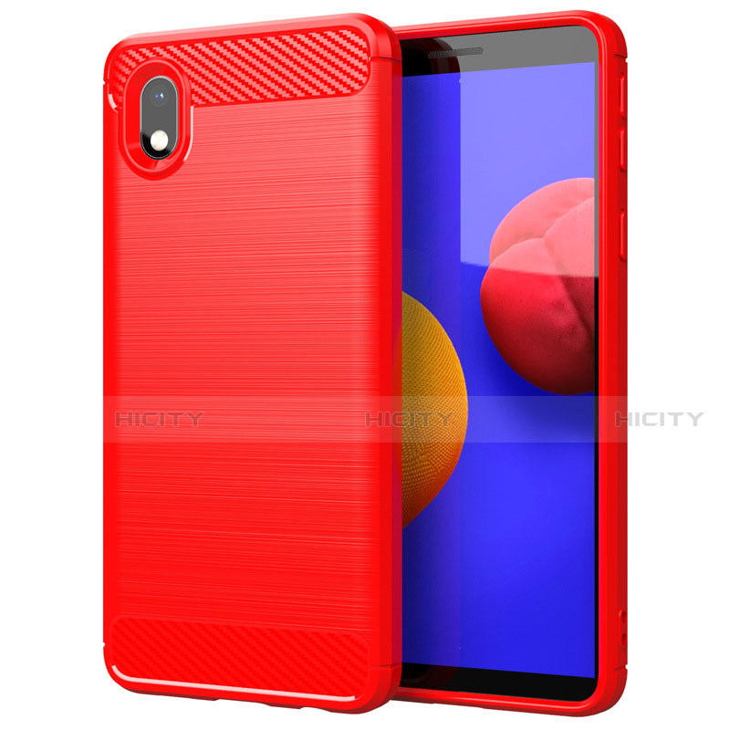 Custodia Silicone Cover Morbida Line per Samsung Galaxy A01 Core Rosso