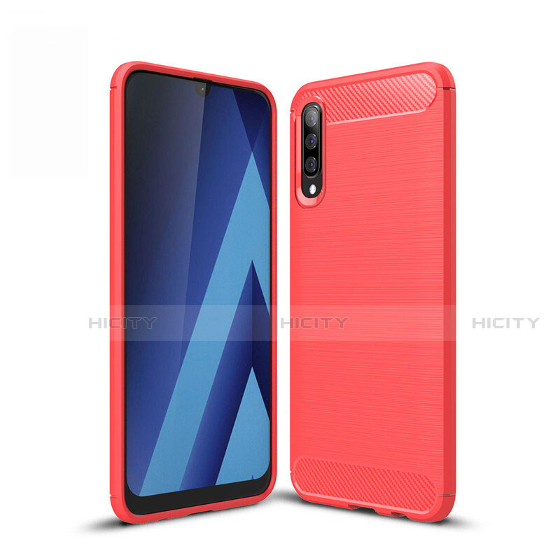 Custodia Silicone Cover Morbida Line per Samsung Galaxy A50 Rosso