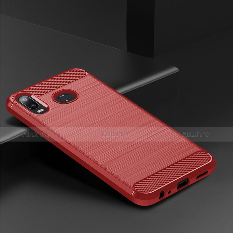 Custodia Silicone Cover Morbida Line per Samsung Galaxy A6s Rosso