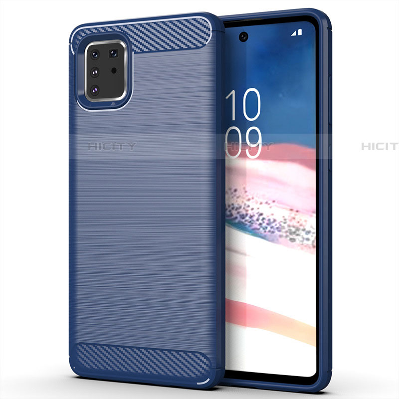 Custodia Silicone Cover Morbida Line per Samsung Galaxy A81 Blu