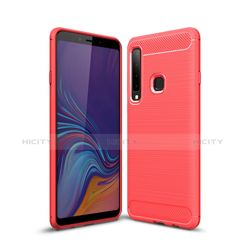 Custodia Silicone Cover Morbida Line per Samsung Galaxy A9s Rosso