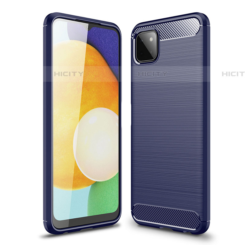 Custodia Silicone Cover Morbida Line per Samsung Galaxy F42 5G Blu