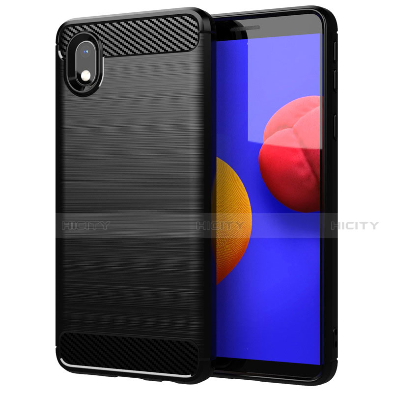 Custodia Silicone Cover Morbida Line per Samsung Galaxy M01 Core Nero