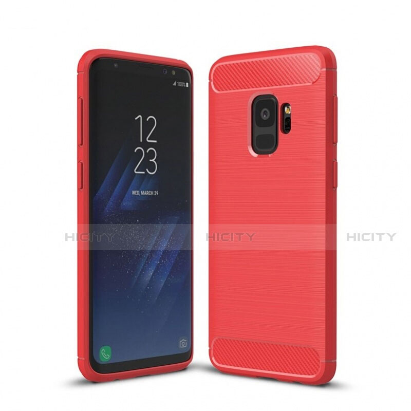 Custodia Silicone Cover Morbida Line per Samsung Galaxy S9 Rosso