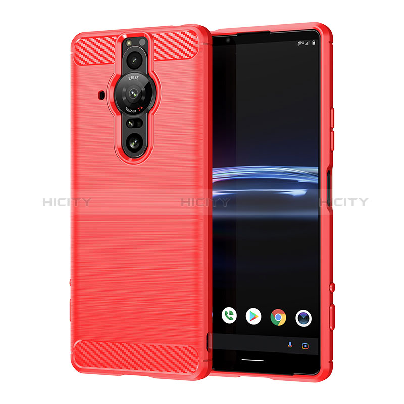 Custodia Silicone Cover Morbida Line per Sony Xperia PRO-I Rosso