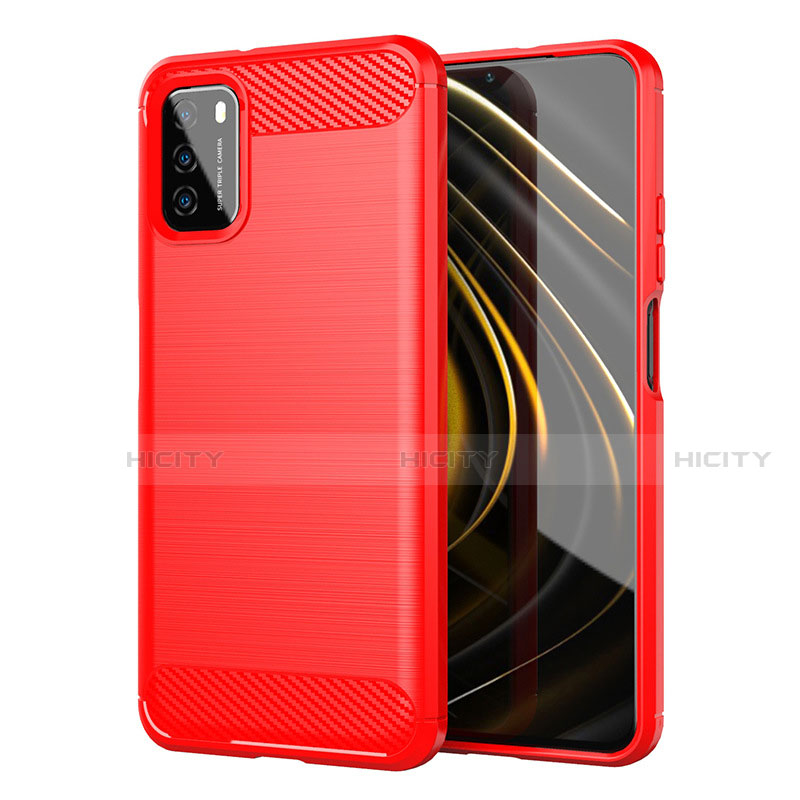 Custodia Silicone Cover Morbida Line per Xiaomi Poco M3 Rosso