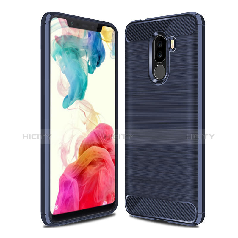 Custodia Silicone Cover Morbida Line per Xiaomi Pocophone F1 Blu