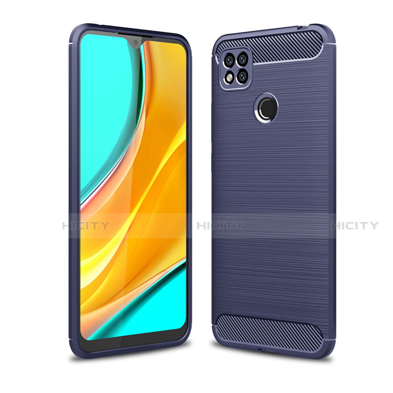 Custodia Silicone Cover Morbida Line per Xiaomi Redmi 9 India Blu