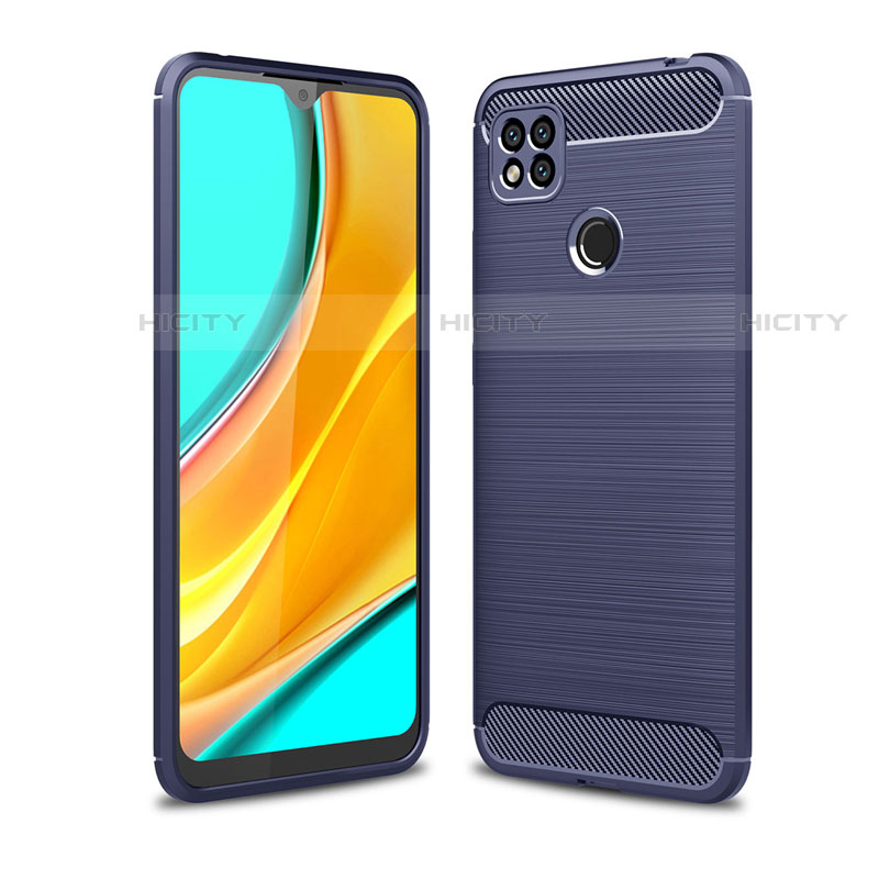 Custodia Silicone Cover Morbida Line per Xiaomi Redmi 9C Blu