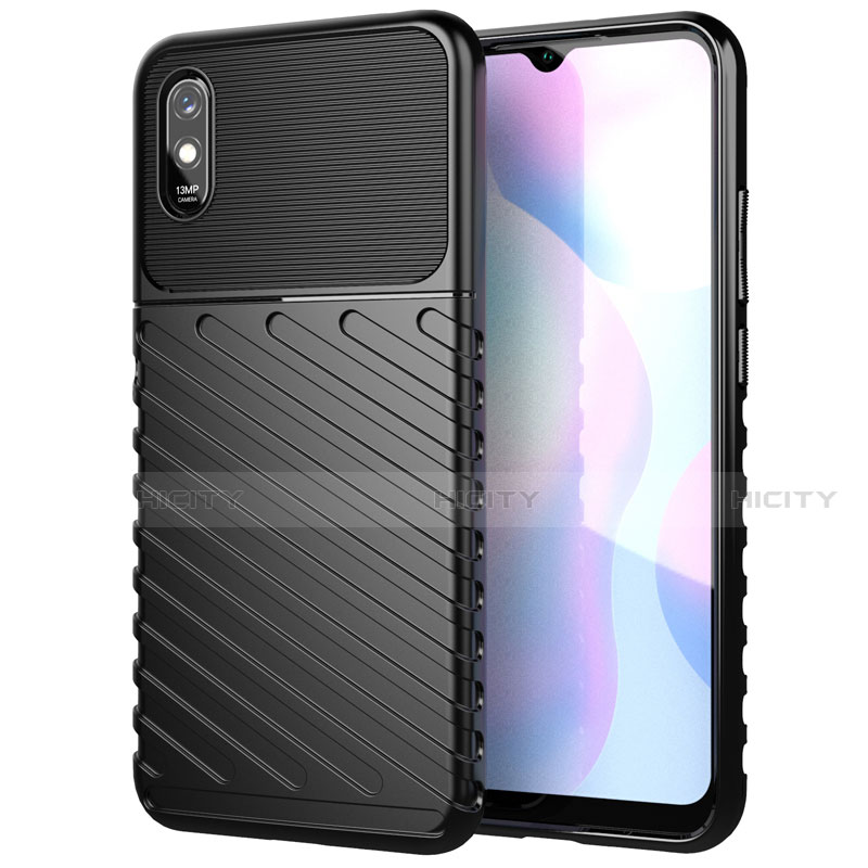 Custodia Silicone Cover Morbida Line S01 per Xiaomi Redmi 9A Nero