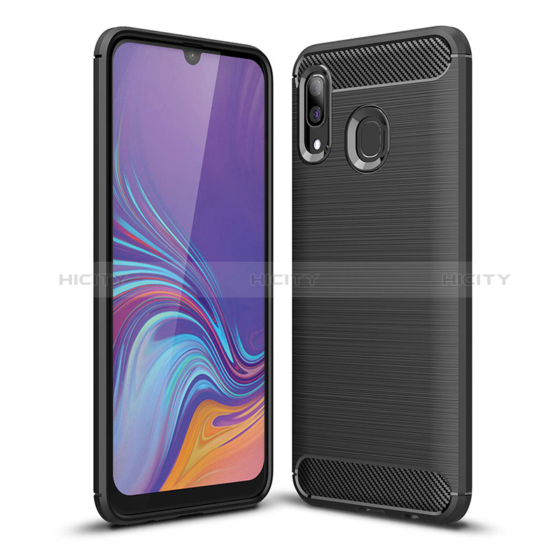 Custodia Silicone Cover Morbida Line WL1 per Samsung Galaxy A20 Nero