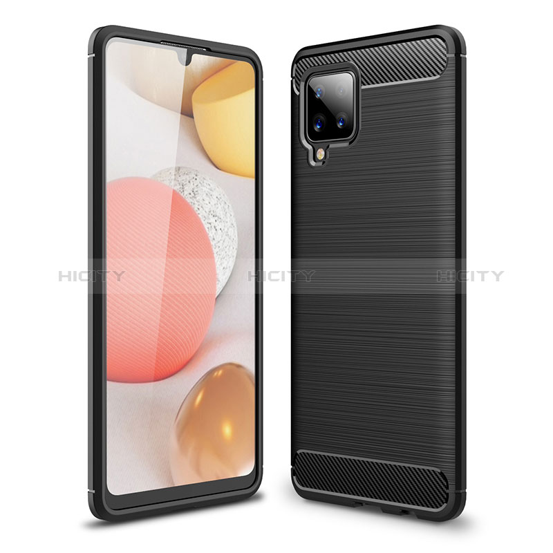 Custodia Silicone Cover Morbida Line WL1 per Samsung Galaxy A42 5G Nero