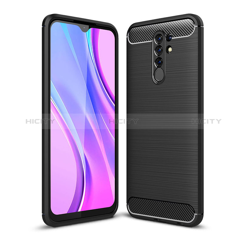 Custodia Silicone Cover Morbida Line WL1 per Xiaomi Redmi 9 Prime India Nero