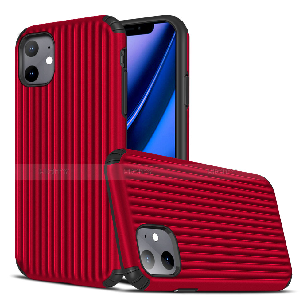 Custodia Silicone Cover Morbida Line Z01 per Apple iPhone 11 Rosso