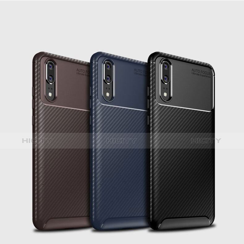 Custodia Silicone Cover Morbida Spigato per Huawei P20