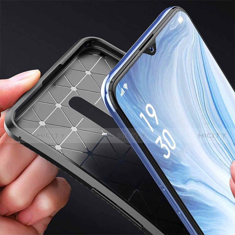 Custodia Silicone Cover Morbida Spigato per Oppo Reno Z