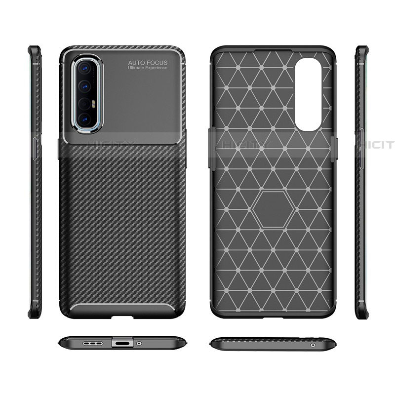 Custodia Silicone Cover Morbida Spigato per Oppo Reno3 Pro