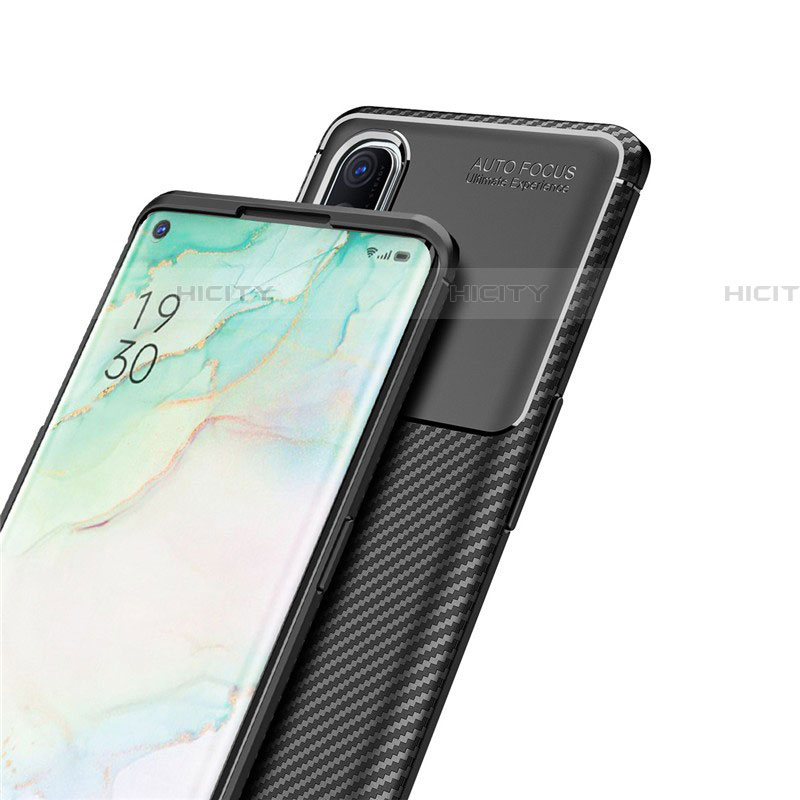 Custodia Silicone Cover Morbida Spigato per Oppo Reno3 Pro