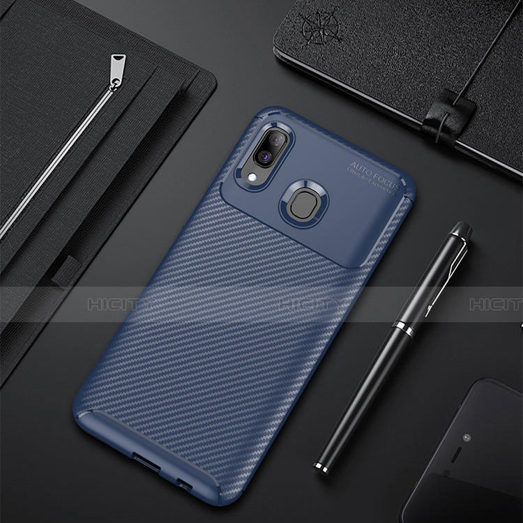 Custodia Silicone Cover Morbida Spigato per Samsung Galaxy A30