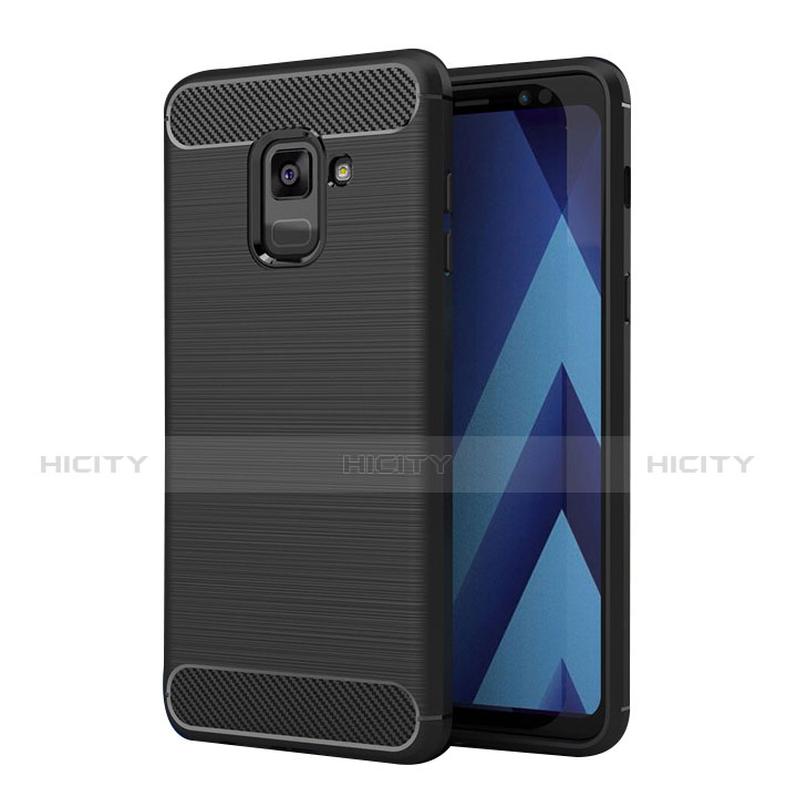 Custodia Silicone Cover Morbida Spigato per Samsung Galaxy A8+ A8 Plus (2018) A730F