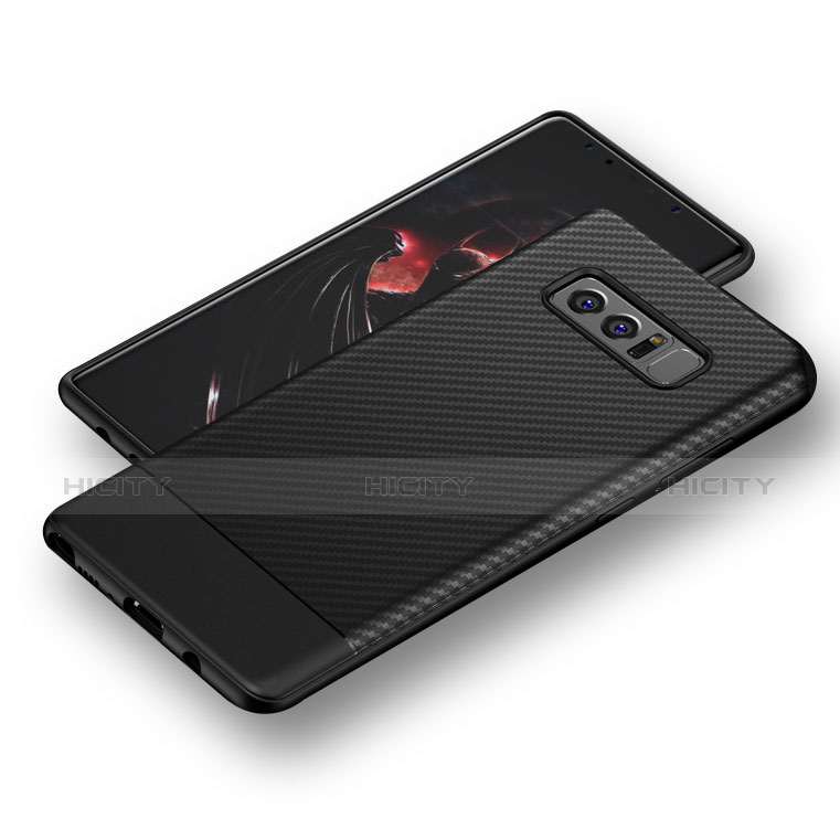 Custodia Silicone Cover Morbida Spigato per Samsung Galaxy Note 8
