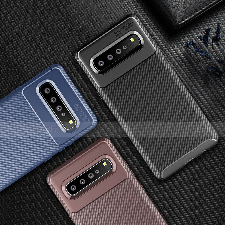 Custodia Silicone Cover Morbida Spigato per Samsung Galaxy S10 5G SM-G977B