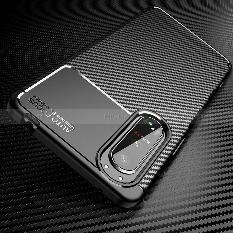 Custodia Silicone Cover Morbida Spigato per Sony Xperia 5 III