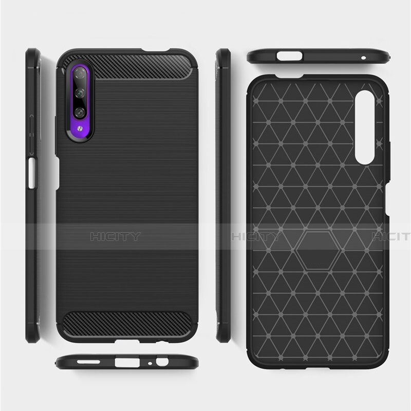 Custodia Silicone Cover Morbida Spigato S01 per Huawei Honor 9X Pro