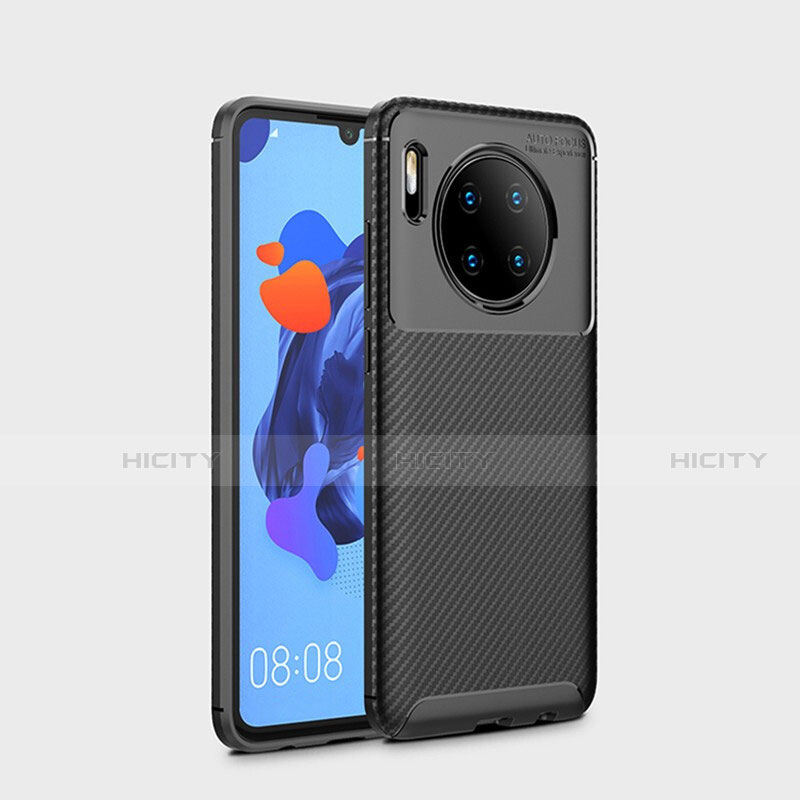 Custodia Silicone Cover Morbida Spigato S01 per Huawei Mate 30 5G Nero