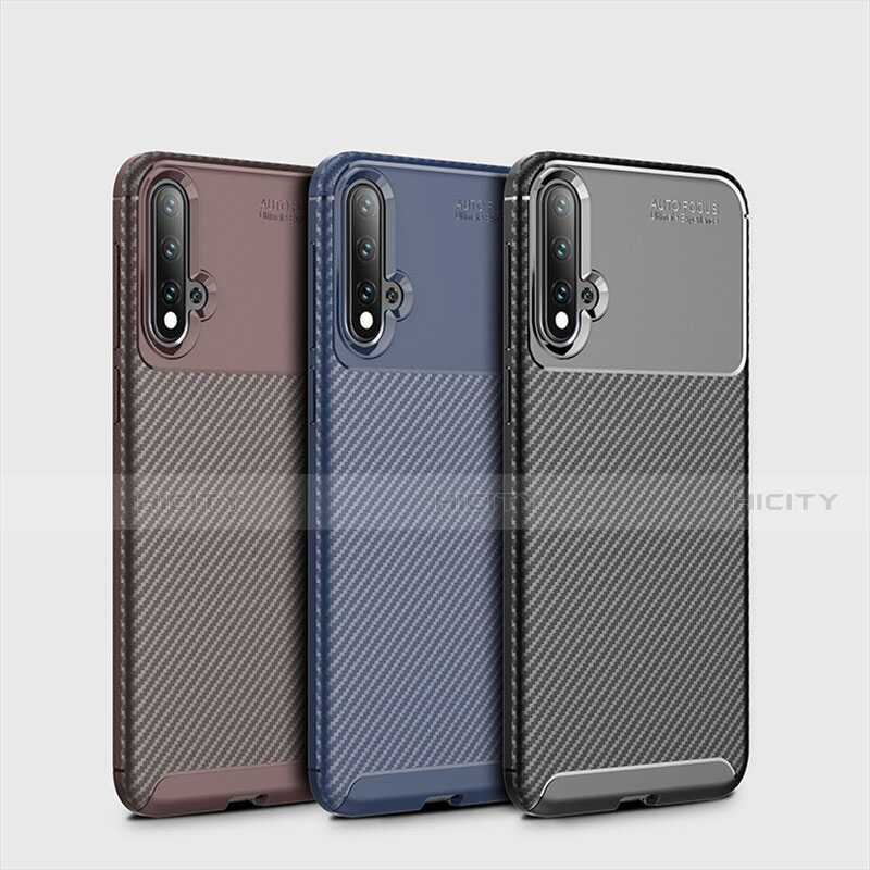 Custodia Silicone Cover Morbida Spigato S01 per Huawei Nova 5