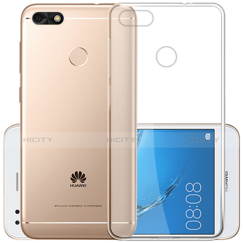 Custodia Silicone Cover Trasparente Ultra Sottile Morbida Sfumato per Huawei Y6 Pro (2017)