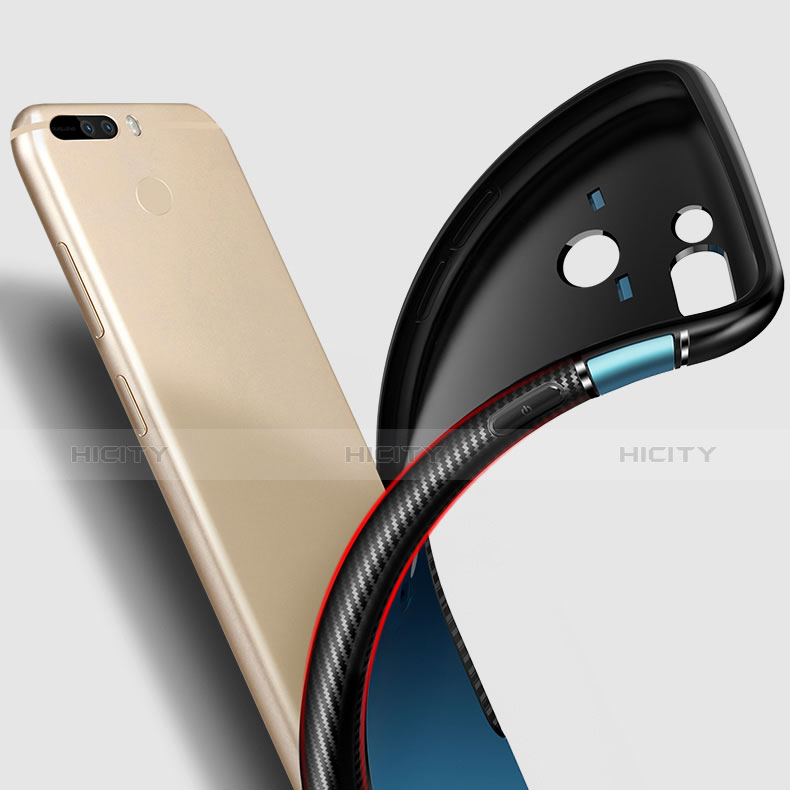 Custodia Silicone e Plastica Opaca con Anello Supporto per Huawei Honor V9 Nero