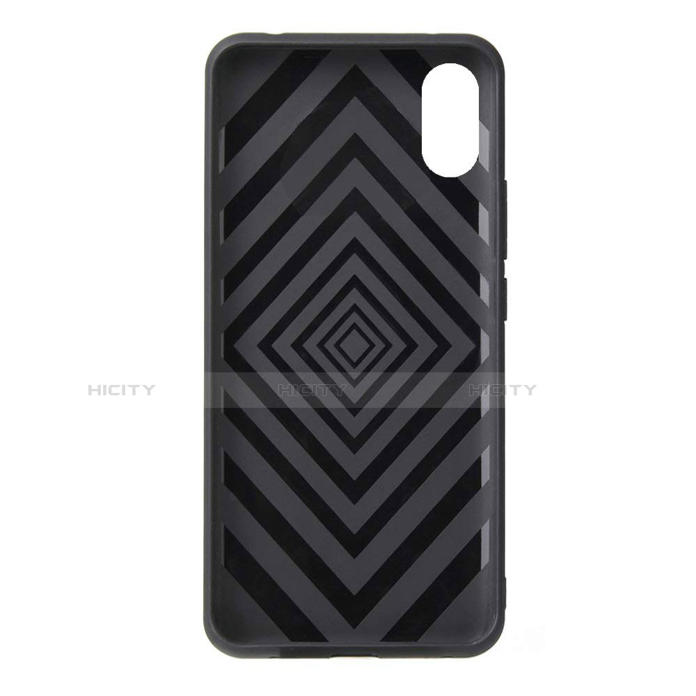 Custodia Silicone e Plastica Opaca Cover con Anello Supporto per Xiaomi Mi 8 Pro Global Version