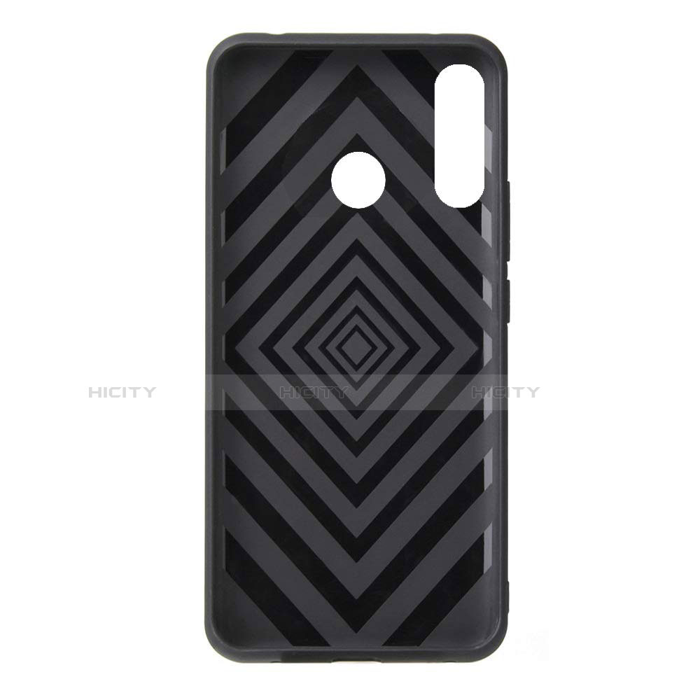 Custodia Silicone e Plastica Opaca Cover con Anello Supporto S04 per Huawei Nova 4e